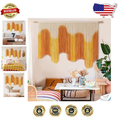 Large Dip-Dyed Macrame Wall Tapestry – 59