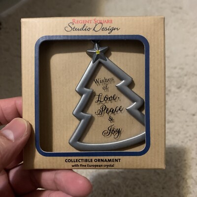 Regent Square Design Studio Wishes of Love, Peace and Joy  2019 Gift Ornament-image