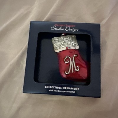 New 1-XMAS REGENT SQUARE STUDIO DESIGN Initial Letter Stocking Ornament(C,M,R,J)-image