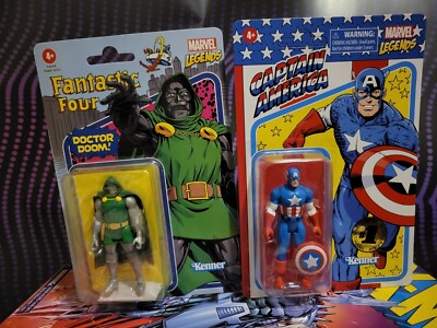 Hasbro Marvel Legends Series Retro Doctor Doom & Captain America First Edition-image