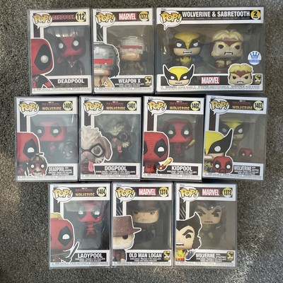 Funko Pop! Deadpool Wolverine Set of 11 With PROTECTORS! Vaulted And Exclusive!-image