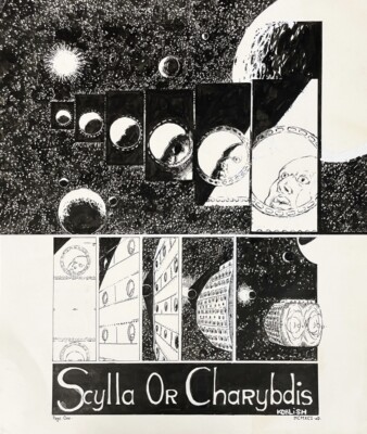 1991 RARE Original Drawing by Deadpool Comic Artist Scott Koblish Hand Signed-image