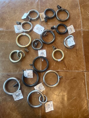 pottery barn drapery ring mixed lot sold separately-image