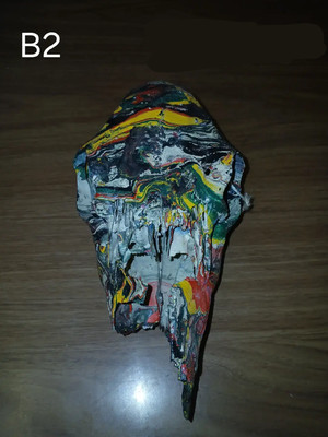 Authentic Hydro Dipped Calf Skull (B2)-image