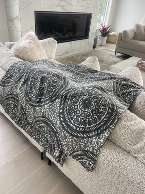 Pottery Barn Caesarea Nora Medallion Queen Duvet Cover Organic Cotton 2014 EUC-image