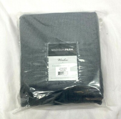 Madison Park Home Essence Stainless Steel Gray Twisted Top Curtain Panel,50