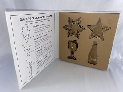 Santa Barbara Design Studio Cookie Cutters Set Of 8 Wine Snow Star Champagne-image