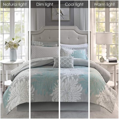 Madison Park Essentials Maible 9-Piece Bed Comforter Set – Queen (90