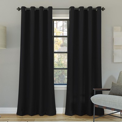 Sun Zero Nordic 2-pack Theater Grade Extreme 100% Blackout Grommet Curtain Panel-image