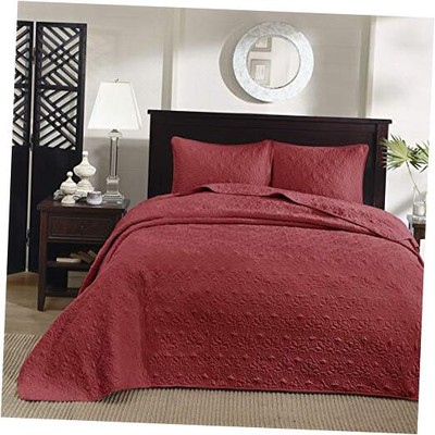  Quebec Reversible Quilt Set Damask Design, Double Sided Stitching All Season, -image