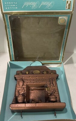 Vintage Miller Studio Early American Fireplace Hot Pad Holder Wall Plaque-image