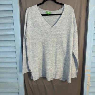 dip Sky Blue Summer Sweater Size Large V-Neck Classic Beach Hampton Sail Soft-image