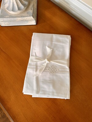 Pottery Barn Emilia Embroidered Standard Sham White NWOT-image