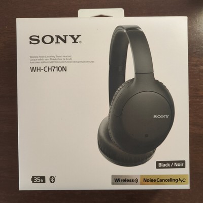 Sony WHCH710N Wireless Bluetooth Noise Cancelling Headset - Black (barely used)-image