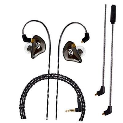  Professional in Ear Monitor Headphones for Singers Drummers MMCX Brown-image