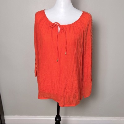 AB Studio long-sleeved gauze blouse, size XL-image