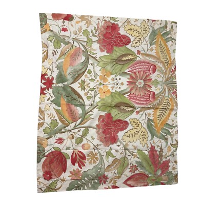 Pottery Barn Sham Courtney Large Floral Cream Sage Gold Red Just One Rare EUC-image