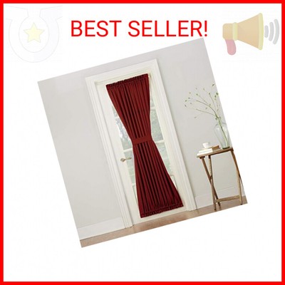 Sun Zero Barrow Energy Efficient Rod Pocket Door Curtain Panel, 54