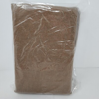 New Pottery Barn Set of 3 Belgian Flax Linen  Euro Shams Toffee-image