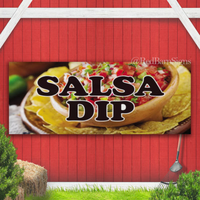 Salsa Dip Outdoor Vinyl Banner Multiple Sizes Advertising Printing Outdoor-image