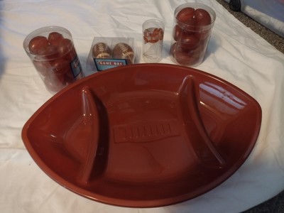 Football - Chips Dip Tray, Salt/Pepper Shakers, Football Ice cubes, Snack Picks-image