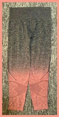 Victoria's Secret Pink Ombre Dip Dye Cool & Comfy Leggings Gray Venetian Red L-image