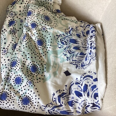 Pottery Barn PB Teen & Kelly Slater Ocean Floral Pattern 100% Cotton Twin Duvet-image