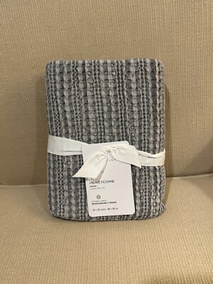 NEW Pottery Barn Honeycomb Cotton EURO 26 x 26