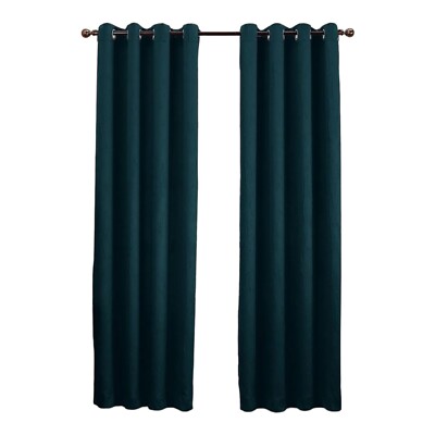 1 Sun Zero Leighton Crushed Texture Energy Efficient Grommet Curtain Panel 50x63-image