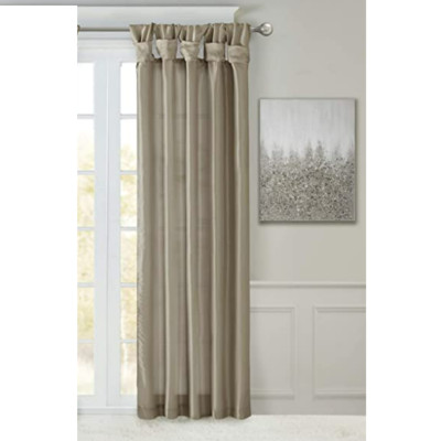 Madison Park Emilia Faux Silk Twist Tab Top 95