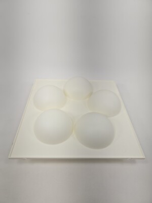 Tupperware White Acrylic Preludio Entertainment Serving Center Elegant Party Dip-image