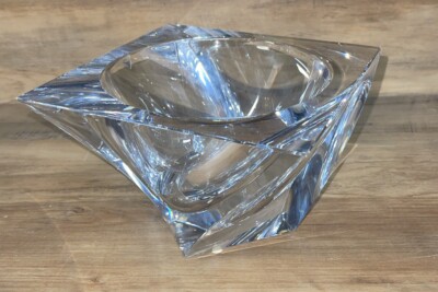 Orrefors TORNADO Square Bowl 6 7/8