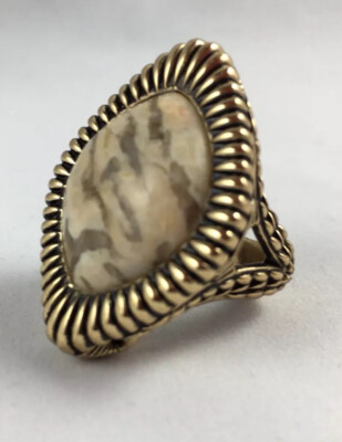 STUDIO BARSE JASPER BRONZE Diamond Shape Ring  ~ 7 ~ GORGEOUS !!!-image