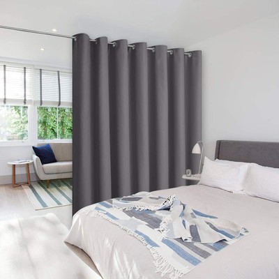 NICETOWN Closet Curtains Sound Blocking Bedroom Privacy Room Divider Curtain Scr-image