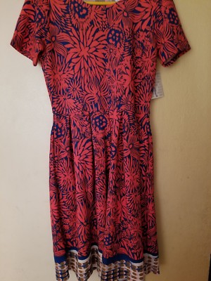 Lularoe NWT large amelia floral dipped Unicorn-image