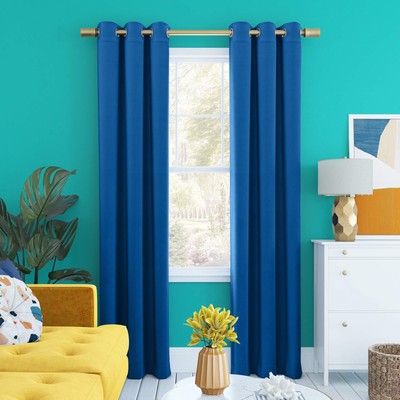 Halton Bright Vibes Total Blackout Grommet Curtain Panel, 40