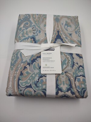 Pottery Barn Mackenna Paisley Full/Queen Duvet-image