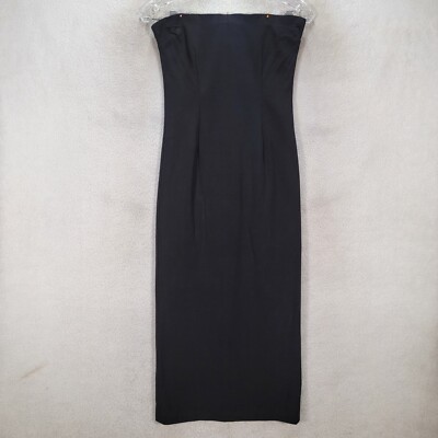 Savannah Studio Womens Dress Size P Black Strapless Sexy Cocktail Midi Pencil-image
