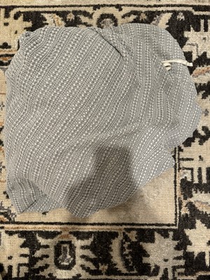 Pottery Barn KING Honeycomb Cotton Duvet Cover Gray-image