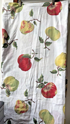 Pottery Barn Apple Reversible Duvet Cover Full/Queen Cotton GUC-image