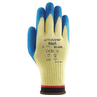 Ansell 80-600 Cut-Resistant Coated Gloves, Cut Level A2 ,Dipped ,Natural Rubber-image