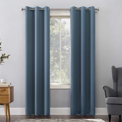 Sun Zero Easton Energy Saving Blackout Grommet Curtain Panel 40