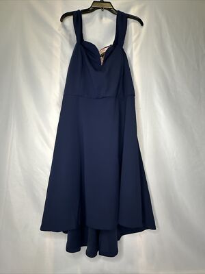 City Studio Navy Rose Dress Gorgeous Premium Quality Sweetheart Off Shoulder-image