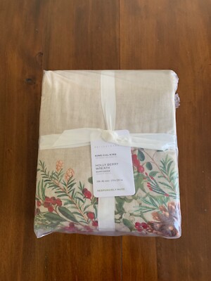 Pottery Barn / Christmas Holly Berry Wreath Duvet KING/CAL KING-image