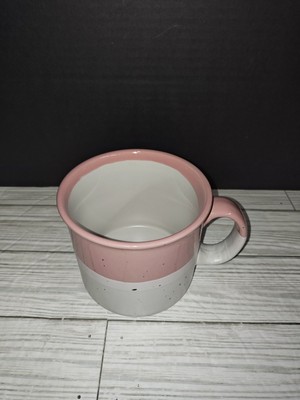 Sheffield Home Ceramic Kitchen Pink Dip Dye Speckled Large Coffee Tea Mug-image