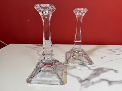 Studio Crystal By Studio Silversmiths Square Candlestick 8