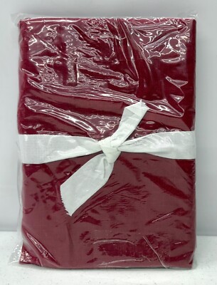 BRAND NEW Pottery Barn Belgian Flax Linen EURO Sham~Red Berry-image