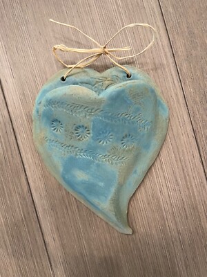 Pottery Heart Shaped Wall Pocket 6