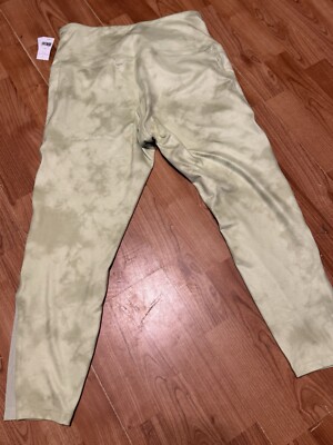 Dip  Lime Green XL Leggings With Side Pockets With Tags-image