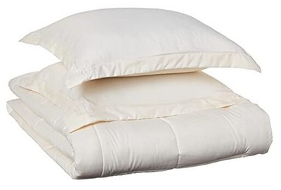 Reversible Comforter Set (3 Piece) - Bring Luxury Home Queen Reversible White-image